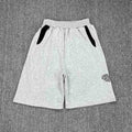 Mertra Contrast Pocket Sweat Shorts - Light Grey/Black