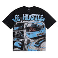 Life Hustlers Helmet Driver Graphic Tee - Black